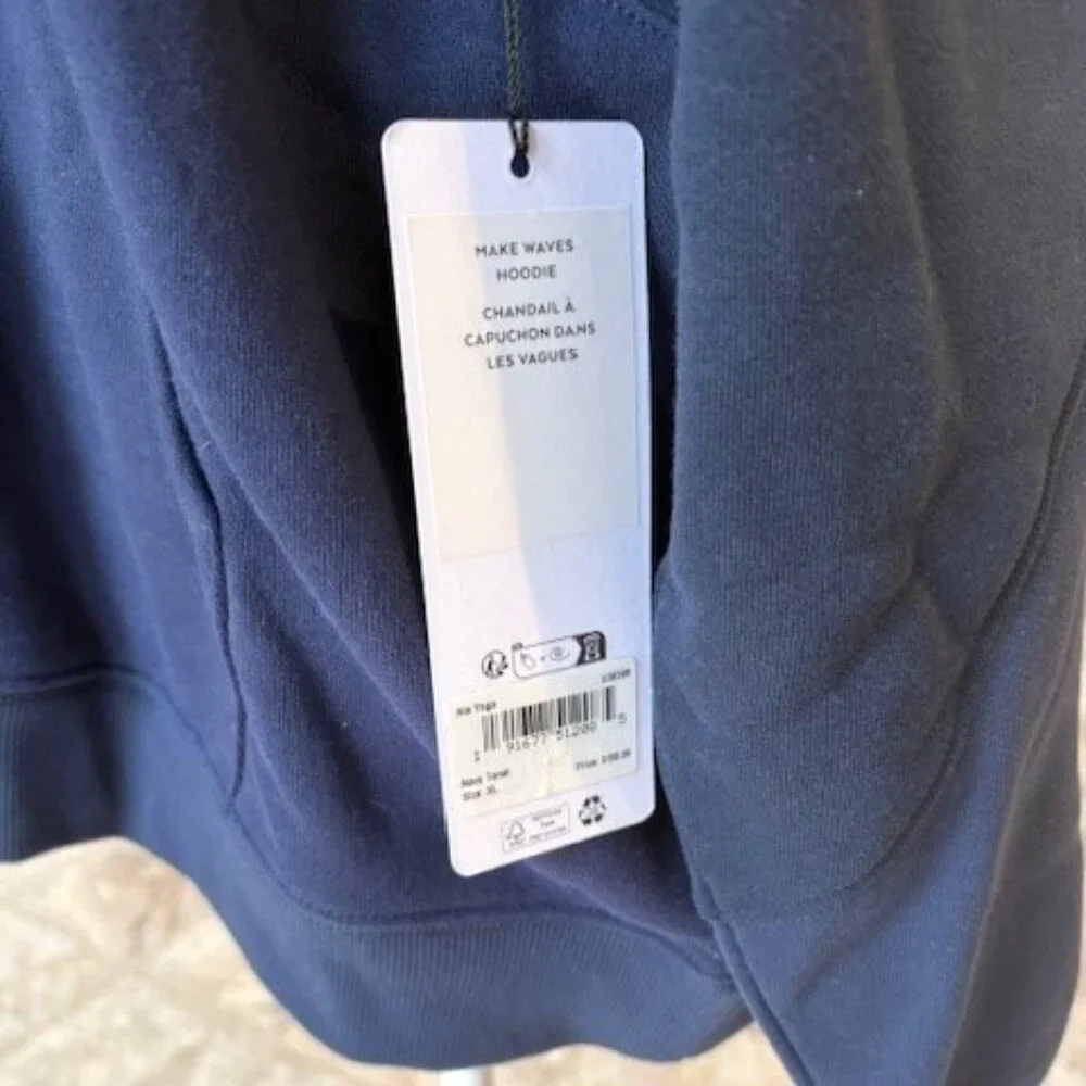 NWT ALO Make Waves Hoodie Navy Size XL - Picture 6 of 7